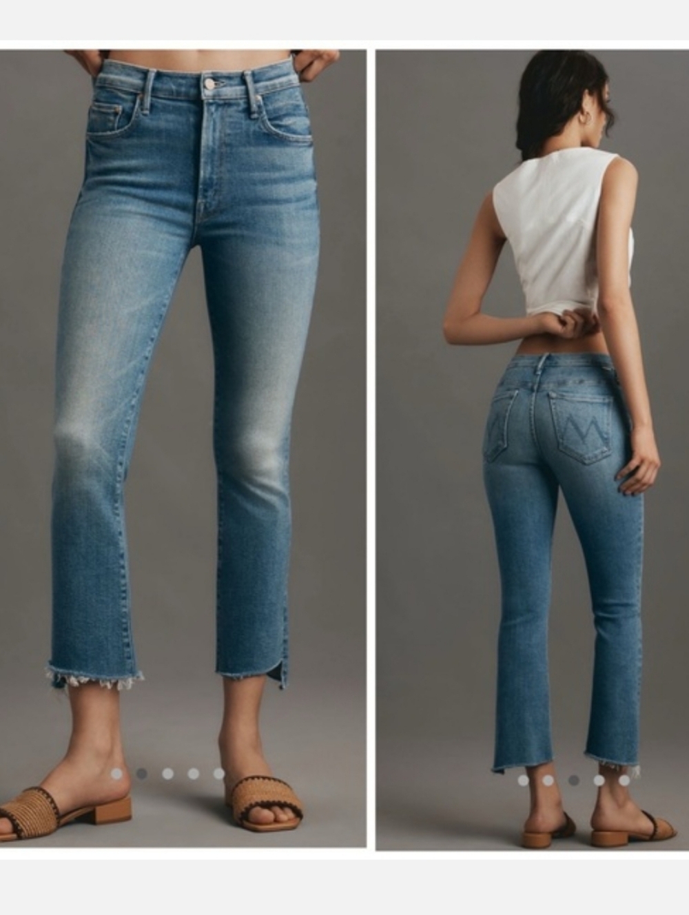 Mother The Insider Crop Step Fray Monkey In The Middle Size 24